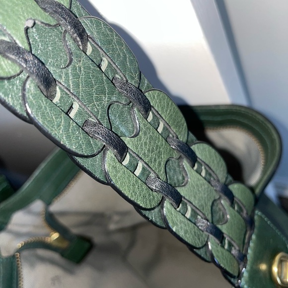 Fossil -Maya green leather shoulder/ crossbody bag - Picture 4 of 14